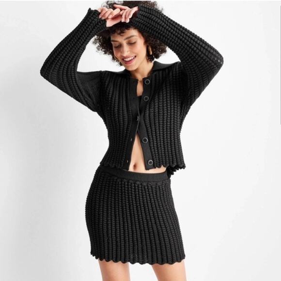 Future Collective with Jenee Naylor Women's Braided skirt / Black/ Size XXL - Picture 1 of 3